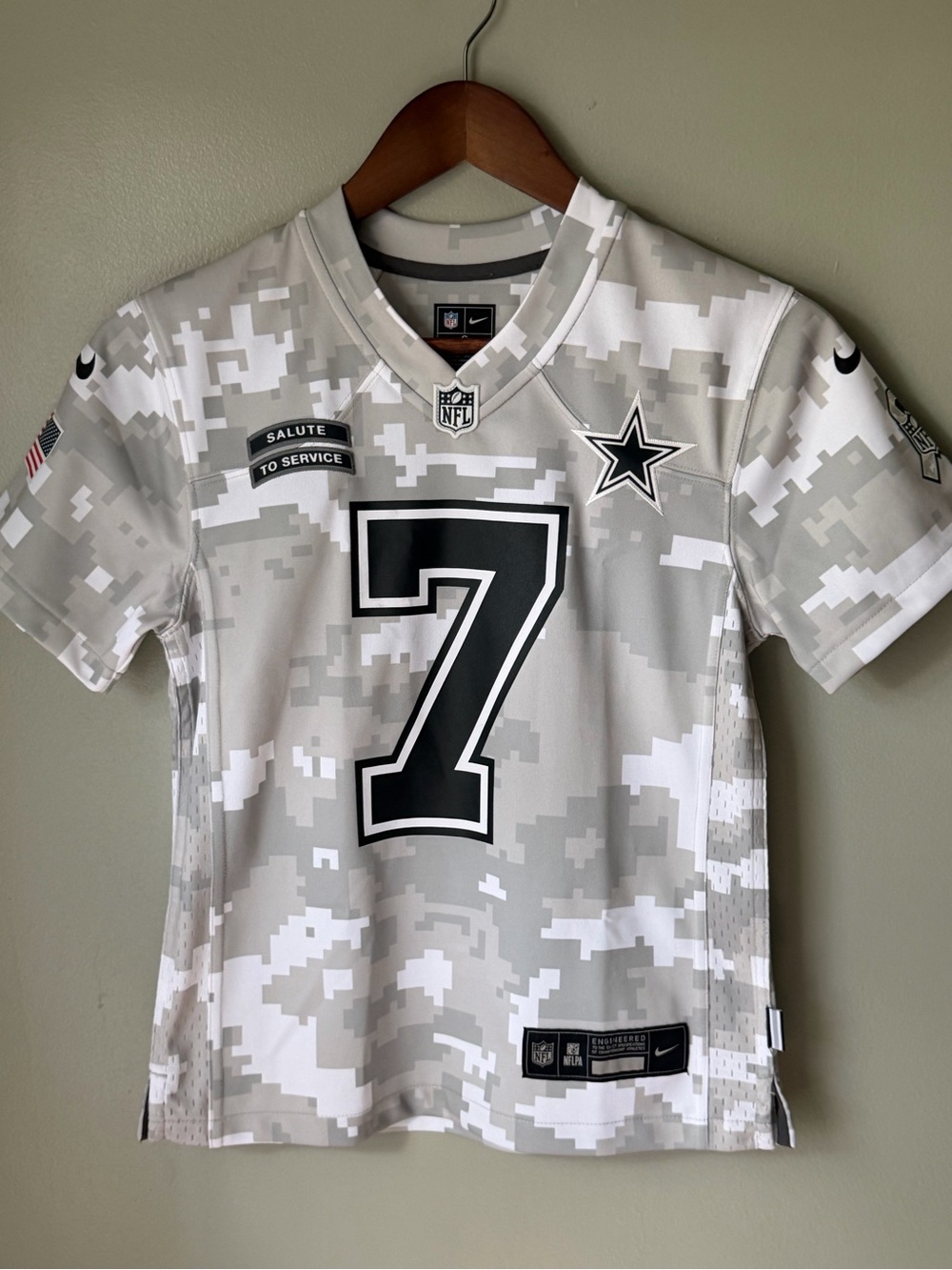Nike Kids Dallas Cowboys Stefon Diggs Salute to Service Camo Jersey